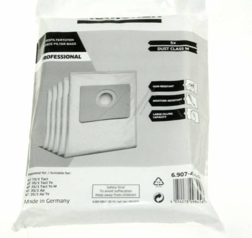 Kärcher NT 35../NT 361../6.907-479.0 szintetikus porzsák (gyári) VCB 0315