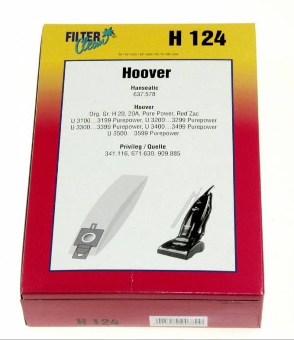 Hoover Pure Power Serie/Red Zac../Purepower (Upright)/H124 papír porzsák VCB 0094