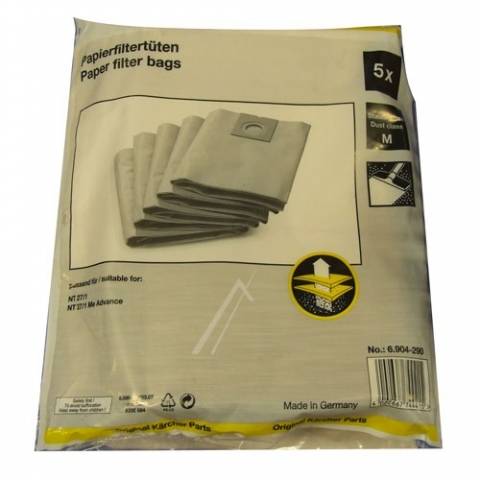 Kärcher NT 27../6.904-290.0 papír porzsák (gyári) VCB 0316