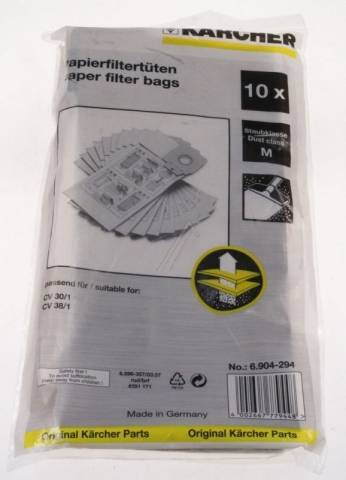 Kärcher CV 30/CV 38/CW 48/6.904-294.0 papír porzsák (gyári) VCB 0330