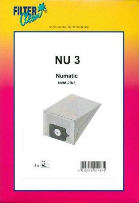 Numatic Charles CVC 370-2/CT 470/Henry 2B.../NU3 papír porzsák VCB 0075-3