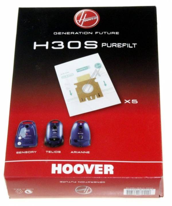 Hoover Arianne T 2100...2799/Telios T 4300...4599/Sensory.../H30S/09178278 gyári papír porzsák VCB 0121