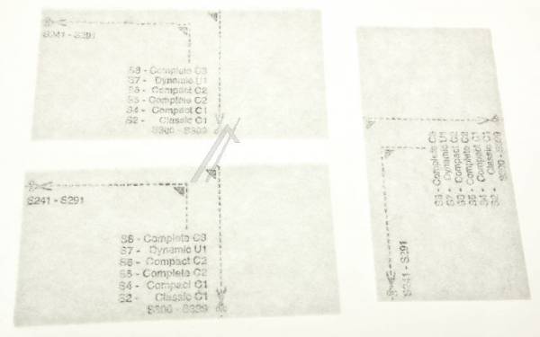 Miele COMPLETEC3/SGSE1/SGDF/SGDP3/SGFF3.../06713110 motorszűrő készlet VCF 0362