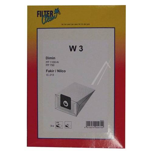 Fakir-Nilco IC 213/W3 papír porzsák VCB 0096
