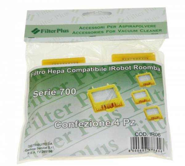 iRobot ROOMBA 700/760/776/775/782/765/772E/780/790/770/F60084 hepa szűrő szett VCF 1149