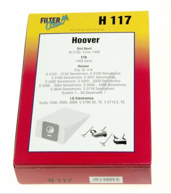 Hoover Sensotronic S 3120...3134/S 3320...3328.../H117 papír porzsák VCB 0098