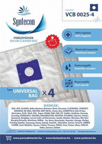 Progress PC/PC2200-2299/PC3100-3199/PC3200-3299/PC3700-3799 porzsák VCB 0025-4