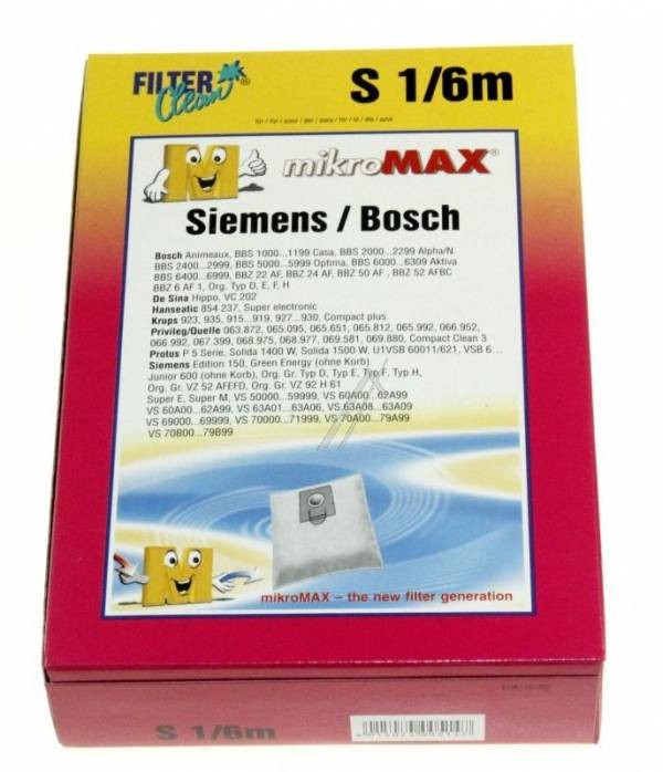 Bosch BS 82...88/BS 8000 Solida/BS 8500 Solida/S1M szintetikus porzsák VCB 0082-2