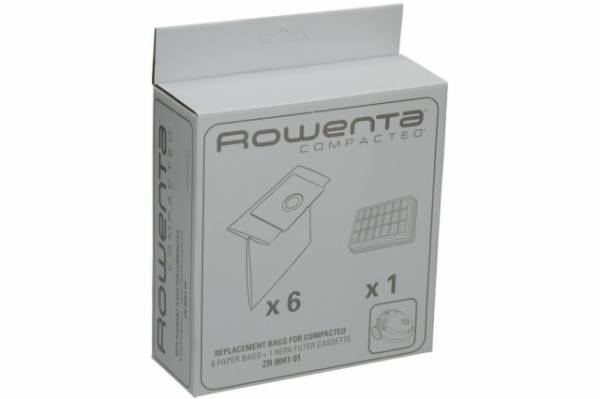 Rowenta Compacteo/Power Space/Mini Space.../ZR004101 papír porzsák + hepa szűrő VCB 0350