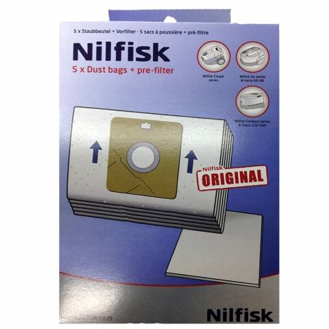 Nilfisk Action../Compact../Go../Neo.../78602600 gyári szintetikus porzsák VCB 0019-4