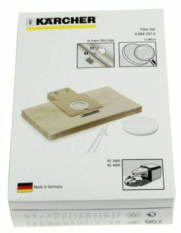 Kärcher RoboCleaner RC 3000/4000/4120/6.904-257.0 papír porzsák VCB 0321